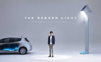 The Reborn Light: Nissan Leaf-Akkus beleuchten Stadt Namie in der Präfektur Fukushima